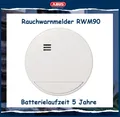 Produktbild: ABUS Rauchwarnmelder RWM90 Rauchmelder Feuermelder mit 5 Jahres-Batterie 85 dB