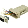 Produktbild: RS 232 Adapter beige, DSUB9 Stecker auf RJ45 Buchse