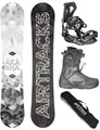 Produktbild: Airtracks Herren Snowboard Set Freestyle Freeride Wide Board Akasha Wide 159 - Snowboard Bindung Master - Softboots Master Pro Dual ATOP 45 - SB Bag