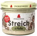 Produktbild: (19,44 EUR/kg) Zwergenwiese 4-Pfeffer Streich 180g, BIO Brotaufstrich pikant