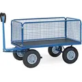 Produktbild: Fetra Handwagen 6435L, mit 4 Gitterwänden, Luftbereifung, Tragkraft 1000kg, 1600 x 900mm