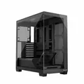 Produktbild: MODECOM Volcano STELLAR MIDI NF ATX Tower Gehäuse in Schwarz | Gaming PC Case mit gehärtetem Glas Seitenwand | Optimierte Luftzirkulation für leise Kühlung | Modernes Computergehäuse für Gamer