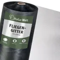Produktbild: HaGa Fliegengitter 75cm Breite – Insektenschutz Fenster – Reißfest, UV-beständig, Zuschneidbar 100% PES – Moskitonetz & Mückenschutz – Fliegennetz (Meterware)