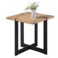 Produktbild: TIAGO MINI Couchtisch Massivholz Eiche - Moderner Sofatisch mit robustem Metallgestell für Ihr Wohnzimmer - 45 x 50 x 45 cm (B/H/T)