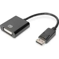 Produktbild: Digitus Aktiver DisplayPort Adapter / Konverter, DP auf DVI (DVI, Mini DP, 15 cm) (DB-340414-001-S)
