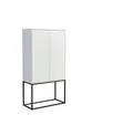 Produktbild: Bega Consult Barschrank 10 Fächer, Halterung für Weingläser, Weiß matt - 79x156x38cm (B/H/T)