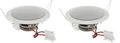 Produktbild: 2 x Einbaulautsprecher Decken Lautsprecher weiß Ø 135mm 60 Watt 8 Ohm 21403