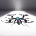 Produktbild: RC ferngesteuerte Drohne mit LED-Beleuchtung, Quadcopter mit Gyroskop, Headless-Mode, 3D-Flip Looping Funktion, Drone m. Propeller-Schutz und Ersatzakku, Spielzeug Quadrocopter f. Kinder u. Erwachsene