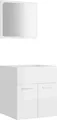Produktbild: vidaXL 2-tlg. Badmöbel-Set Hochglanz-Weiß Holzwerkstoff