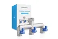 Produktbild: Bächlein 3-Wege Verteiler Bächlein Y-Verteiler mit Absperrhähnen - G 3/4
