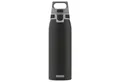 Produktbild: SIGG Trinkflasche 1L Edelstahl Schwarz BPA-frei auslaufsicher Sport