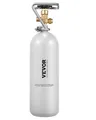 Produktbild: VEVOR CO2-Tank (2 kg) CO2 Flasche aus legiertem Stahl, CO2-Lufttank mit Grauer Sprühbeschichtung, DIN477-Ventil, Griff und einstellbarem Druck, TÜV-geprüfter Gaszylinder für Fassbierausschank