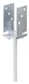 Produktbild: Alberts 214494 U-Pfostenträger | breitenverstellbar und zum Einbetonieren | galvanisch verzinkt, dickschichtpassiviert | Breite 71 - 131 mm | Betonanker 200 mm