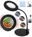 Produktbild: Lupe mit Licht und Ständer 10X 5 Farbmodi stufenlos dimmbare LED beleuchtete ...