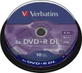 Produktbild: Verbatim 10 x DVD+R DL - 8.5 GB 8x - mattsilber