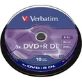 Produktbild: DVD+R DL 8,5 GB, DVD-Rohlinge 8fach, 10 Stück