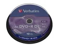 Produktbild: Verbatim 43666 1x10 Verbatim DVD+R Double Layer 8x Speed, 8,5GB matt silver