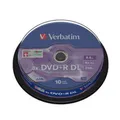 Produktbild: 10x Verbatim DVD+R DL Double Layer Rohlinge 8,5GB 8x Schreiben Spindel Cakebox