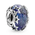 Produktbild: PANDORA Schmuck Silber Charm Murano Galaxienblau und Sterne 790015C00