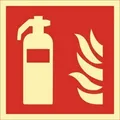 Produktbild: Brandschutzzeichen DIN EN ISO 7010 L148xB148mm Feuerlöscher Ku.
