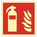 Produktbild: Brandschutzzeichen Din En Iso 7010 L148xb148 Mm Feuerlöscher Kunststoff