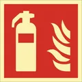 Produktbild: Brandschutzzeichen DIN EN ISO 7010 L148xB148mm Feuerlöscher Ku.