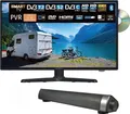 Produktbild: Reflexion_TV LDDW19iSB+ | DVD-Player| Smart-TV | 19 Zoll | für Wohnmobile und Wohnwagen | 12V KFZ-Adapter | mit Soundbar |HD Auflösung | HDMI, WLAN, Bluetooth | erschütterungsfest, schwarz, LDDW19i+