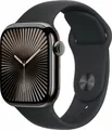 Produktbild: Apple Watch Series 10 GPS + Cellular 42mm Titan Schiefer mit Sportarmband M/L schwarz