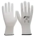 Produktbild: NITRAS Nylon-PU-Handschuhe, weiß 6200-9 , 1 Packung = 12 Paar, Größe XL (9)