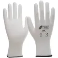 Produktbild: Nitras Arbeitshandschuhe 6200 Montagehandschuh Nylon Maler weiß PU Handschuhe (Packung, 12-St., VPE= 12 Paar, Gr 6-11) Atmungsaktiv/hohe Tastempfindlichkeit weiß 9