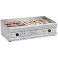 Produktbild: Elektro Grillplatte Griddleplatte Griddle Bräter Grill 100cm geriffelt 2 x 3200W