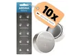 Produktbild: ABSINA SR626SW Uhrenbatterie 1,55V Silberoxid 10er Pack - Knopfzellen AG4 Knopfzelle, (1,55 V, 10 St)
