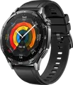 Produktbild: Huawei Watch GT 5 - 46 mm - Edelstahl - intelligente Uhr mit Riemen - Flouroelastomer - schwarz - Handgelenkgröße: 140-210 mm - Anzeige 3.6 cm (1.43