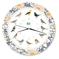 Produktbild: KOOKOO Singvögel Water Lily, Quarzwerk, Die Singende Vogeluhr, ist eine Uhr mit 12 heimischen Singvögeln und echten, natürlichen Vogelstimmen, 34cm