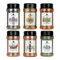 Produktbild: Ankerkraut 'Einfach kochen' Set, 6 Gewürz Streuer im Bundle, für Geflügel, Fisch, Hack, Gemüse, Scharf und Pfeffer, 1225 g Gewürze für Alles