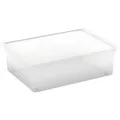 Produktbild: KIS Aufbewahrungsbox C L mit Deckel 4 Rollen Transparent