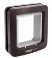 Produktbild: Sure Petcare SureFlap Mikrochip-Haustierklappe mit Sperrmodus für Katzen und kleine Hunde, kompatibel mit RFID-Halsbändern und Mikrochips, EIN-Knopf-Steuerung, 4 x C-Batterien erforderlich, braun