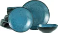 Produktbild: CreaTable, 23959, Capri Blau, Tellerset 18-tlg, Steinzeug