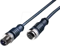 Produktbild: L2W 200100-01 - Sensor Kabel, 5 m, M12 Stecker/M12 Buchse, A-kodiert, für 24V