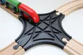 Produktbild: Kreuzweiche (groß) für Brio | IKEA Lillabo | Playtive-Holzeisenbahn