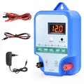 Produktbild: YYYuYong Weidezaungerät 230V Elektrischer mit LED Anzeige Weidezaungerät 12V für 15 KM Reichweite 2J Weidezaungerät Wasserdicht für Schutz von Nutztieren, Haustieren, Geflügel, Hausweide, Gärten
