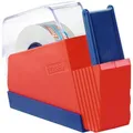 Produktbild: Tesa Klebebandabroller 57320, rot/blau, Wandabroller für Klebeband 15mm x 33m