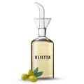 Produktbild: Olietta Ölflasche Tropf- und auslaufsichere aus Glas 250 ml Olivenöl flasche mit Ausgießer - Ölspender zum Ausgießen & Träufeln - Leicht zu reinigen - Öl Dosierflasche