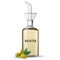 Produktbild: Tropf- und auslaufsichere Ölflasche aus Glas - 250 ml Ölflasche mit Ausgießer...