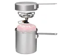 Produktbild: Primus Gaskocher Essential Trail Kit 1L Gaskocher Set - Grau Campingkocher, (3-St), eloxiertes Aluminium, Bratpfanne als Deckel nutzbar, abnehmbarer Griff