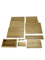 Produktbild: Relaxdays Schreibtisch-Organizer Bambus, 26x33x24 cm hellbraun BESCHÄDIGT
