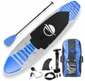Produktbild: SereneLife Inflatable SUP-Board SereneLife SLSUPB125 Paddleboard SUP Stand-Up - 10.5ft 125kg - Blau
