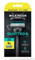 Produktbild: Wilkinson Quattro 4 Precision Rasierer + 9 Klingen , neu/OVP