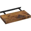 Produktbild: Vasagle Wandregal LWS24BX, vintage braun, 40 x 3,8 x 20cm, schwebend, aus Holz