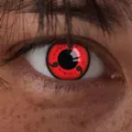 Produktbild: aricona Motivlinsen Sharingan Kontaktlinsen Naruto Cosplay Farbige Halloween Fasching, ohne Stärke, 2 Stück